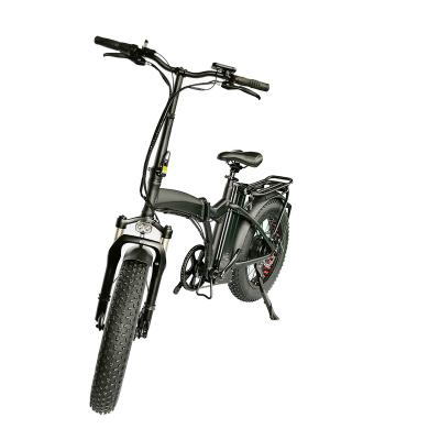 China 20' JYL 6061 AL-ALLOY ebike small folding portable electric bicycle 48v 500w 1000w fat foldable frame 20*4 tire for sale