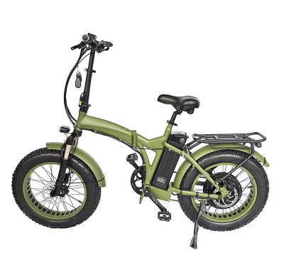 China 20' JYL 6061 AL-ALLOY foldable frame 20*4.0 folding fat tire ebike 48v 1000w with rear rack for sale