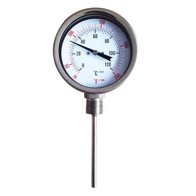 China Widely High Quality ISO9001 Range Industrial Boiler Bimetal Thermometer for sale