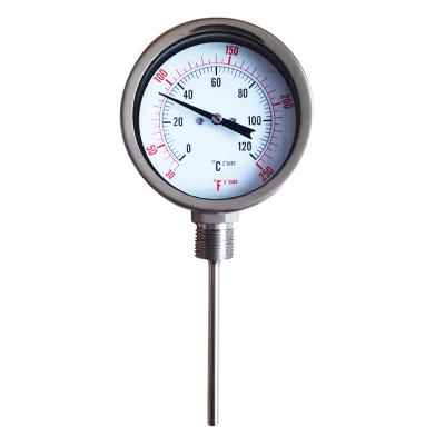 China Widely all stainless steel wasserdicht bimetallic thermometer steel for sale