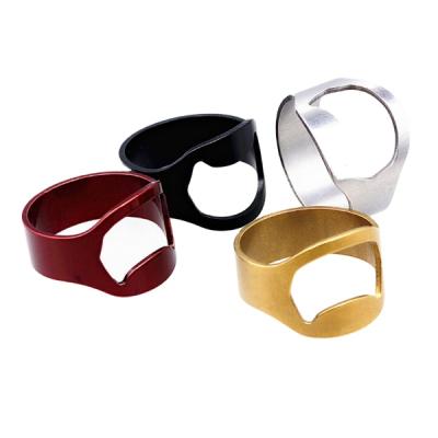 China Creative Cheap Viable Stainless Steel Beer Bottle Opener Soda Wine Utensil Bottle Opener Ring for sale