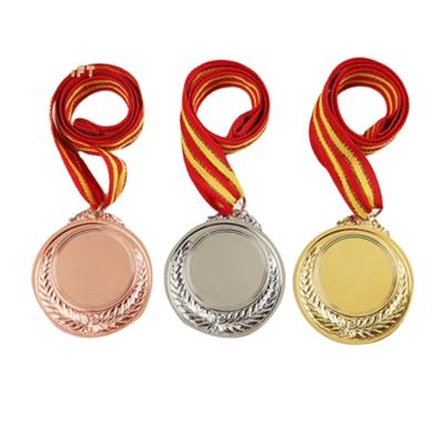 China China Custom Design Marathon Medal Sports Meeting Medal Gift White 3D Metal Commemorative Medal for sale