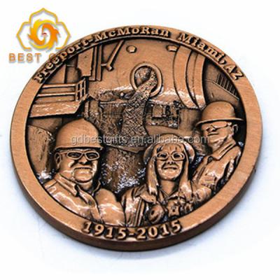 China Professional Manufacturer Customized Europe Metal Copper Stamping Commemorative Challenge Coin 3D Coin for sale