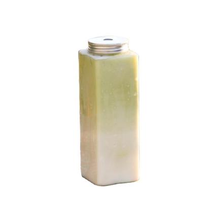 China Eco-friendly 500ml PET Square Plastic Beverage Bottle Disposable Plasic Juice for sale