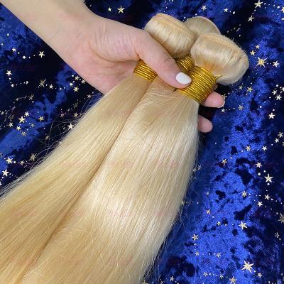 China Body Wave Hair 613 Blonde Virgin Hair , Cuticle Aligned Hair Bundles With Frontal , Blonde Virgin Hair 613 Bundles With Closure for sale