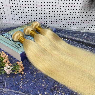 China Body Wave Hair 613 Blonde Virgin Hair , Cuticle Aligned Hair Bundles With Frontal , Blonde Virgin Hair 613 Bundles With Closure for sale