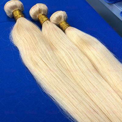 China Body Wave Hair Wholesale 12a 613 Blonde Hair, Raw Virgin Cuticle Aligned Peruvian Hair Bundle, 613 Blonde Bone Straight Hair for sale