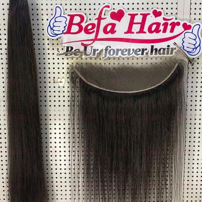 China Good Quality Thin Pixie Curl Weave Hair Bundle With Lace Front Closure, 5x5 13x4 13x6 HD Swiss Lace Headband, 360 HD Lace Frontal Closure for sale