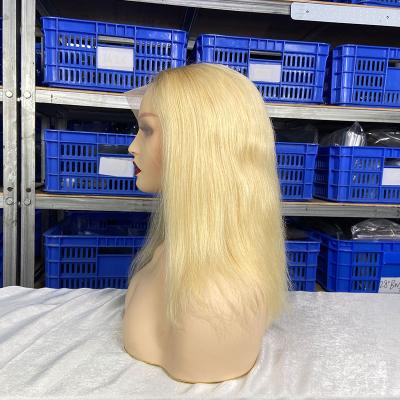 China Cheap Body Wave 613 Peruvian Blonde Colored Bob Wig, Hd Transparent Raw Virgin Full Lace Hair Wig, 100% Human Hair Bob Wig Lace Front for sale