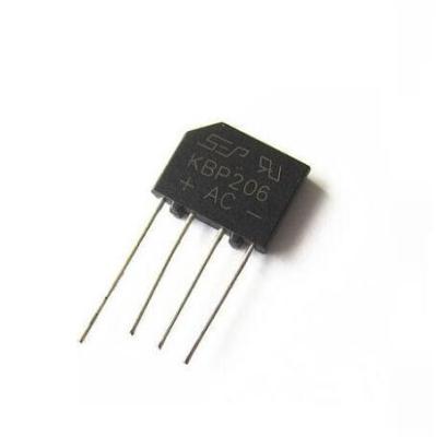 China Diode Bridge Rectifier KBP206 2A 600V Circuit Accessories KBP206 for sale