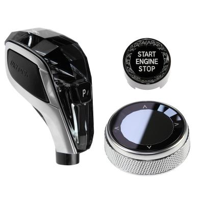 China Upgrade Original Crystal Car Gear Shift Three-piece Set Knob For i8/8/7 G Chassis I12 I15 G14 G15 G16 G12 Car Interior Accessories for sale