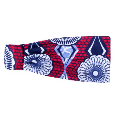 China Other Wholesale Elastic Band Women Hair Accessories Ankara Style African Turban Head Wrap Tied Knotted Headband for sale