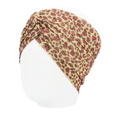 China New soft twist style leopard print headband for women salon ladies hair accessories make up hair wrap headbands for sale