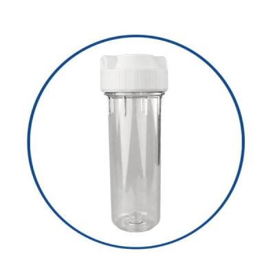 China Household Clear 10 Inch Filter Cartridge Housing As RO Water Filter Parts for sale