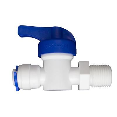 China General Cheap Custom Design Plastic Manual Handle Filter Valve Durable Male Hand Valve for sale