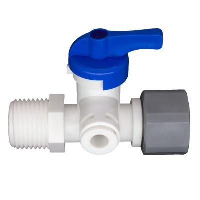 China DNTFIT PA Series General Hand Valve Female Adapter 1/4 Tube 1/2 Thread Water Filter Purifier Parts for sale