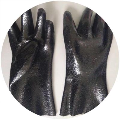 China Hand Oil Resistant Safety Gloves Rubber Rubber Gloves Fool Plastic PVC Glove for sale