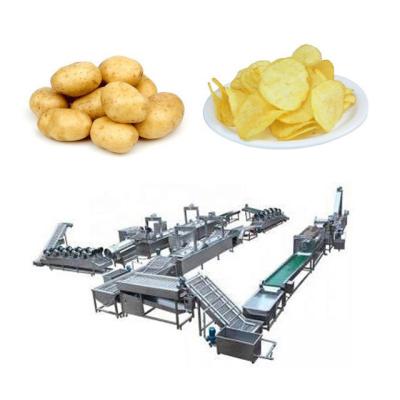 China Máquina de papas fritas a pequeña escala Precio de la máquina para hacer papas fritas Línea de papas fritas de alta eficiencia línea de producción de papas fritas en venta