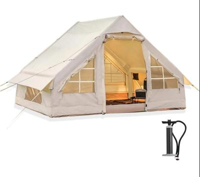 China Hot Sale Camouflage/Field Glamping Tents Family Camp Luxury Villa Outdoor Thickened Waterproof Gear Hiking Inflatable Travel Tent for sale