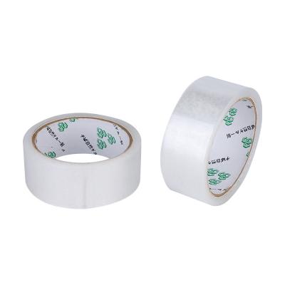 China Waterproof Low Noise Transparent Cardboard Sealing Tape Clear Packaging Tape 36mm*45y*50u Adhesive Tape for sale