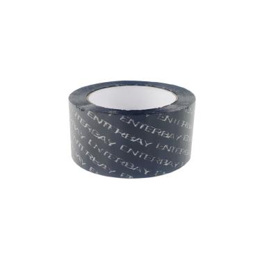 China Waterproof Branded 48mm Bopp Black Adhesive Tape Waterproof Colored Cardboard Sealing Tape Custom Packing Tape With Logo for sale