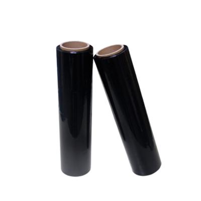 China Moisture Proof 50cm 23 Micron Black Lldpe Custom Blown Stretch Film For Pallet Wrapping for sale