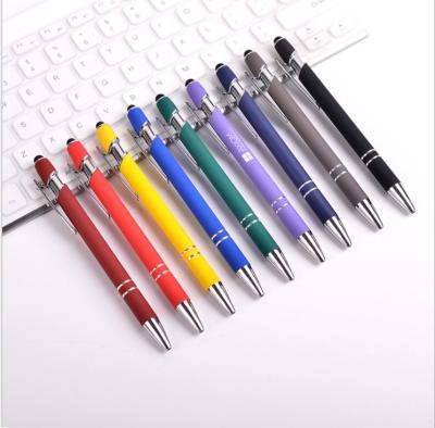 China Quality Promotional Aluminum Metal Pen High Comfortable Ballpoint Pen With Stylus Click Action Promotional Pen for sale