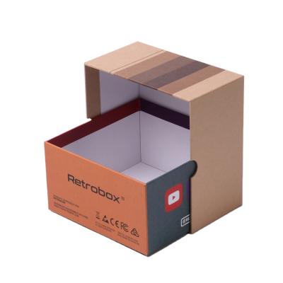 China Handmade OEM Designs Small Cardboard Flip Box Packaging Gift Box for sale