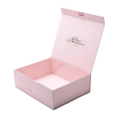 China Handmade New Product Cardboard Folding Custom Gift Box With Ribbon Closure Gift Box Paper Box for sale