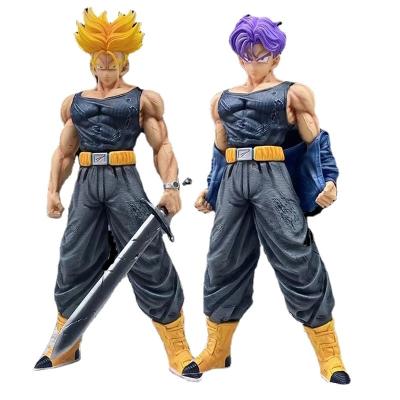 China Super Legend of Dragon Anime Figures GK Saiyan Toy 30CM Trunks LC Cartoon PVC Manga Model Toys Dragon Anime Action Figure Guild Wars for sale