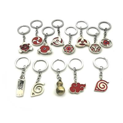 China Red Cloud Key Chains Hokage Key Chains Cartoon Tobi Uchiha Obito Pendant Jewelry C0llection Toy Anime Keychains Geometric Star Akatsuki for sale