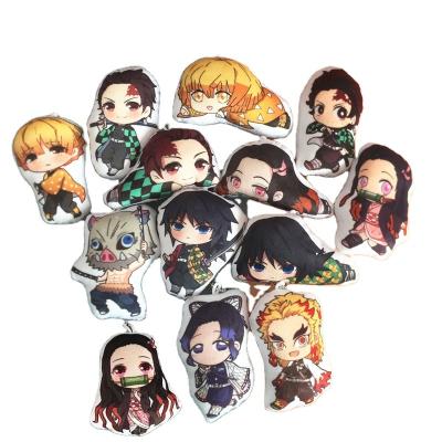 China Cosplay 15 Styles 10cm Demon Slayer Kimetsu No Japanese Anime Plush Toy Pendant Doll Gift Yaiba Cosplay Cartoon Model Collection for sale