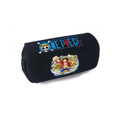 China Cosplay 20 Styles Black Clover One Piece Pencil Case For School Student Cosplay Canvas Pencil Case Cartoon Pencil Bag for sale