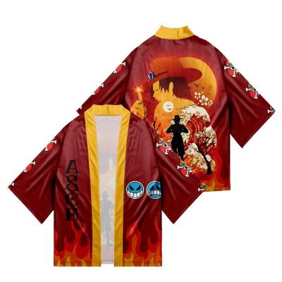 China Cosplay Cartoon 33 Styles Anime Luffy Kimono One Piece Party Halloween Props Anime Cosplay Costume Summer Suit Cloak Anime T-shirt for sale