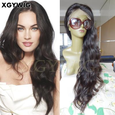 China Wholesale 26inch Celebrity Natural Wave 150 Density Loose Wavy Hair Glueless Full Lace Wigs With Baby Hair for sale