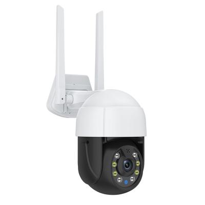 China NIGHT VISION HD night vision wifi cctv cameras 2inch Tuya full color wifi PTZ camera for sale