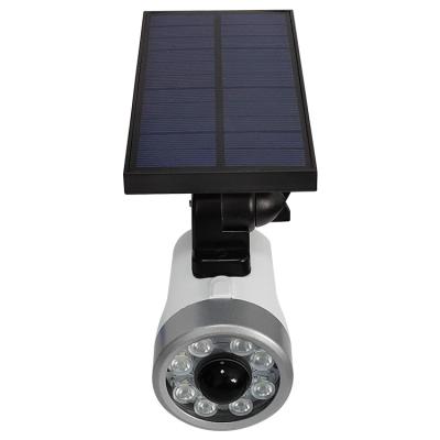 China Human Motion Tracking Surveillance Solar Power Dummy Fake Security Camera Outdoor Flood Light for sale