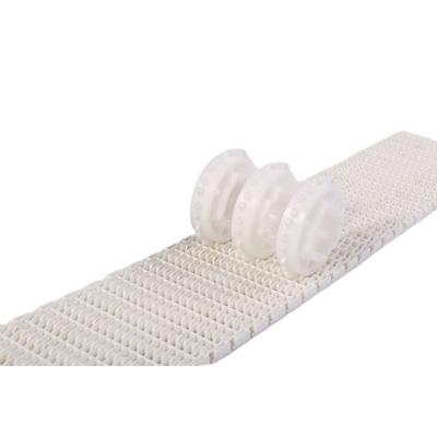 China Suit for -60 to 250 degrees Celsius HS-702B-N : Mesh Top Modular Plastic Conveyor Easy Clean Belt for Seafood Processing for sale