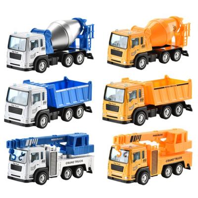 China 021 Eco-Friendly Materials Hot Sale Diecast Alloy 1:55 Pull Back Toy Vehicles City Transport Truck Diecast Truckvehicle Toy Cars Gift for sale