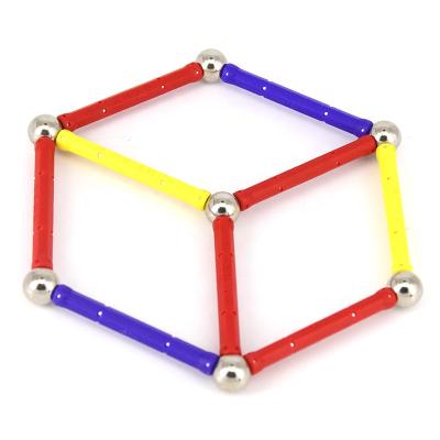 China Hot Sale Amusing Premium Building Toy Magnetic Sticks Diy Building Blocks Educational Toys For Children for sale