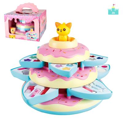 China Fashion Eco-friendly Children's Educational Toy Safe Toy Set Girls Small Beauty Cosmetic Box Toy Toxic Free for sale