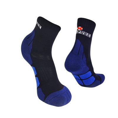 China Men's QUICK DRY Improved Sport Cotton Knock Anti Slip Custom Long Logo Printed Sport Socks Private for sale