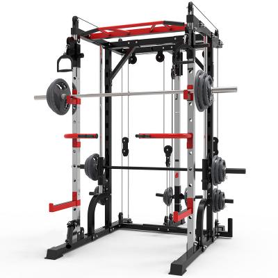 China BunnyHi JSJ002 Multi Functional Power Rack Universal Fitness Smith Machine Gym Smith Machine for sale