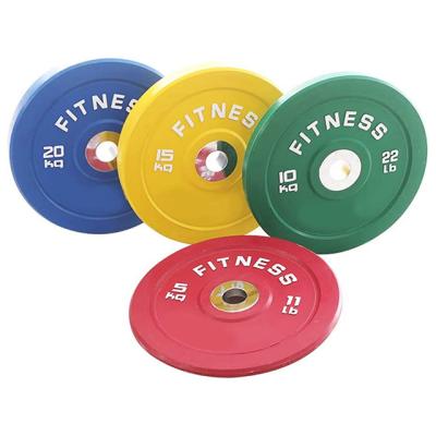 China Bunnyhi GL019 Weight Plate Weight Plate Pounds Durable Weightlifting Rubber Set Urethane Bumper Plate for sale