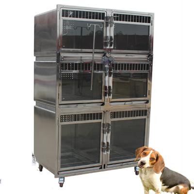 China Sustainable Good Price Hospital Stainless Steel Dog Cages Small Rabbit Cages en venta