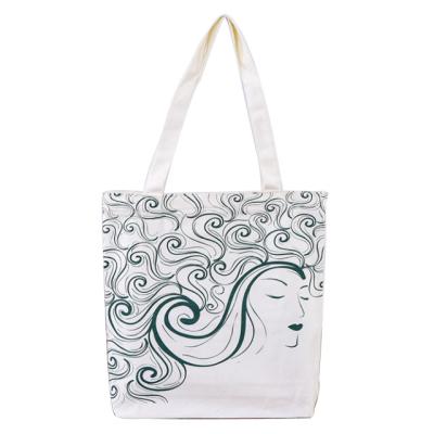 China PORTABLE Heavy Duty Latest Fashion Pure Cotton Eco-friendly Customized Shopping Bags for sale