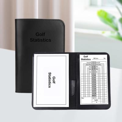 China Self-adhesive Stationery Supplies Custom Leather Golf Score Book Notepads for sale