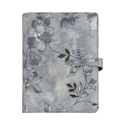 China Eco-Friendly Leather Binder Notebook Stationary Reusable Notebook A5 Leather Custom Printing Notebook for sale