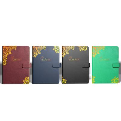 China New Design 6 Logo Gold Stamping Rings Binder Luxury Planner Organizer Printed Dupont Tyvek Paper Cover Custom Notebook for sale