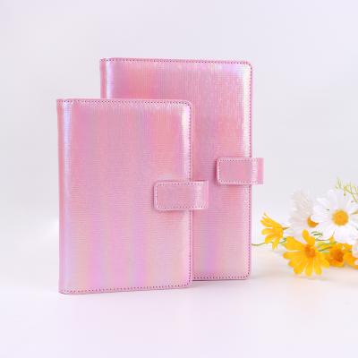 China Accept Inner Sheets Printing Leather Memo Pad 6 Ring Loose Leaf Binder Notebook Stationery Maker B5/A5 PU Card Holder for sale